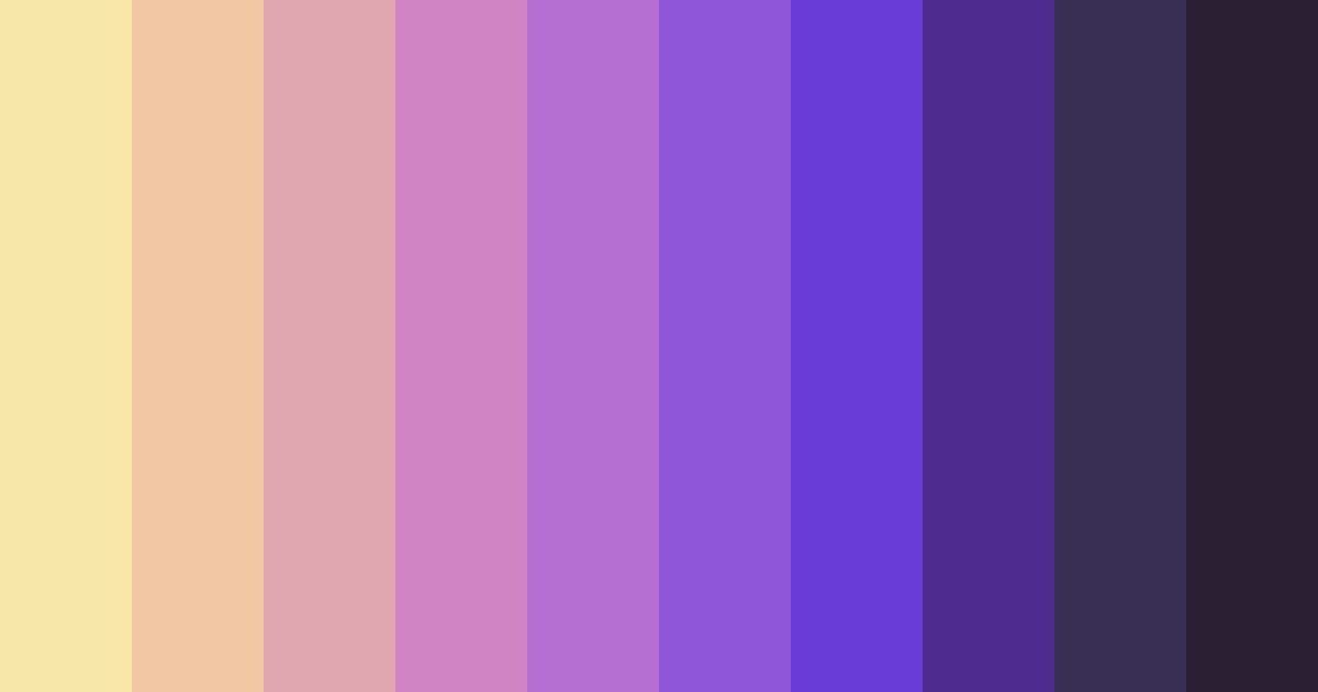 Download purple dream color palette PNG image (landscape)