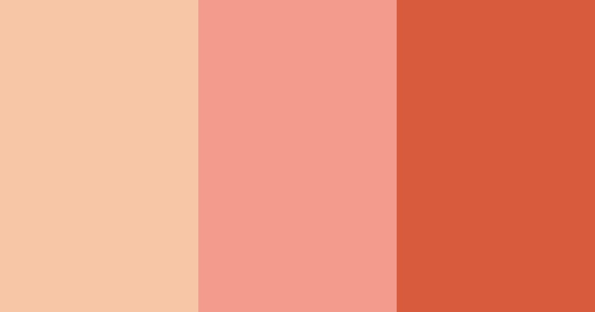 Download coral sunset color palette PNG image (landscape)