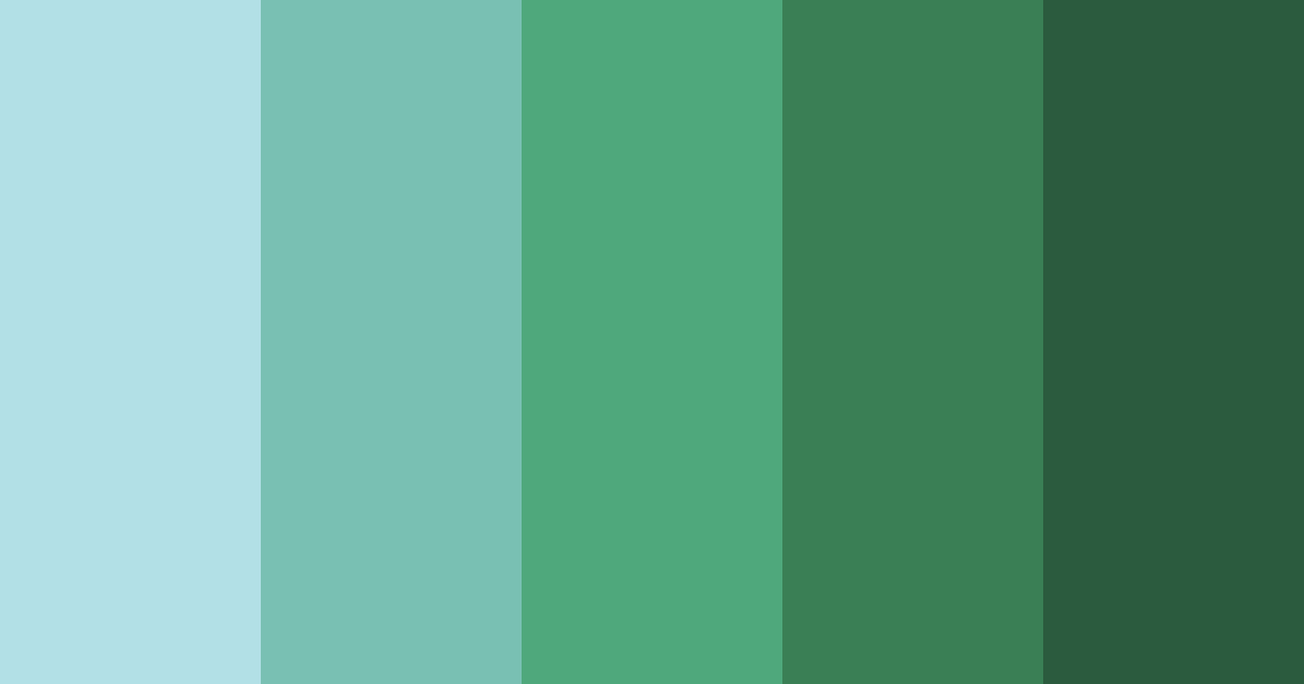 Download aqua woodlands color palette PNG image (landscape)