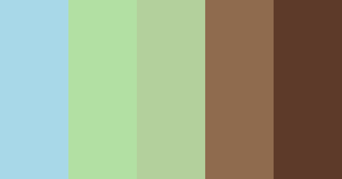 Download forest mist serenity color palette PNG image (landscape)