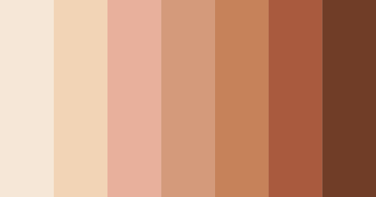 Download warm earthy tones color palette PNG image (landscape)