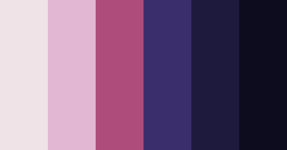 Download dark purple dream color palette PNG image (landscape)