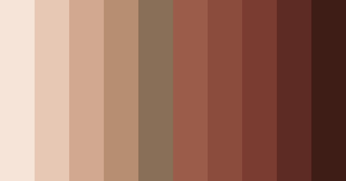 Download siamese serenade color palette PNG image (landscape)