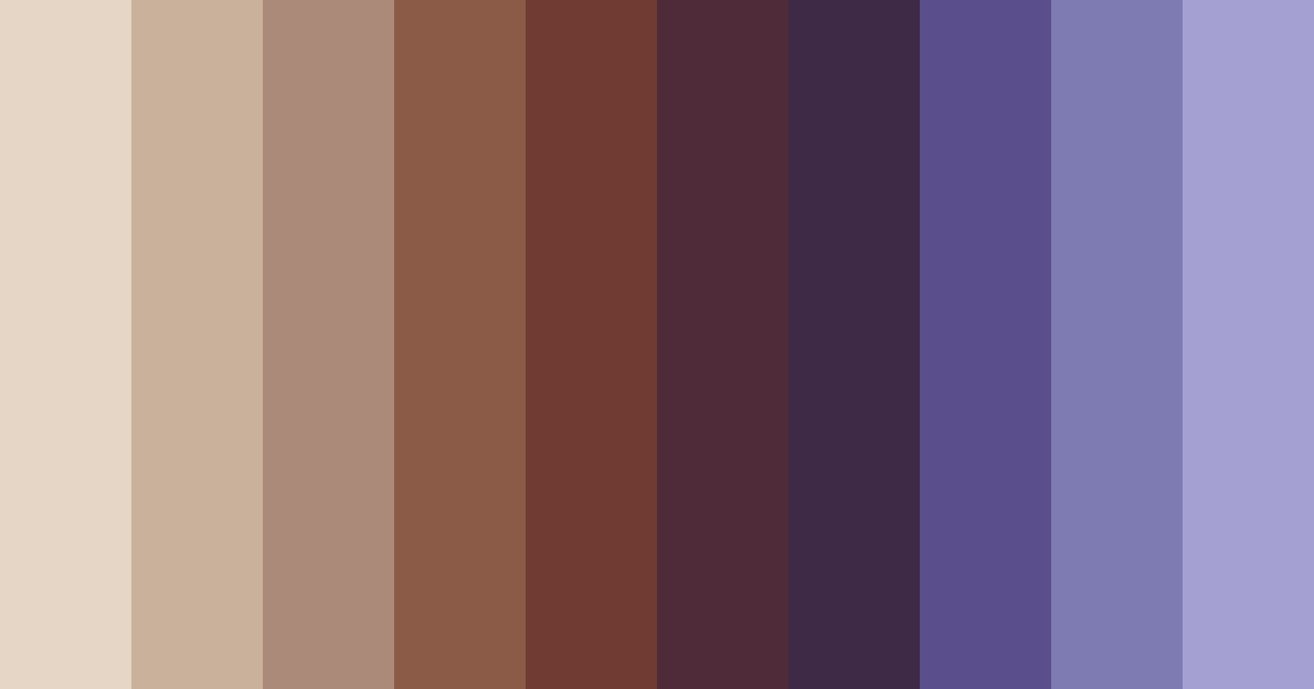 Download siamese serenade color palette PNG image (landscape)