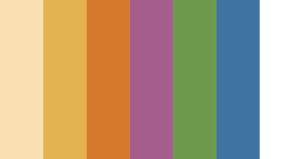 Download sunset meadow color palette PNG image (landscape)