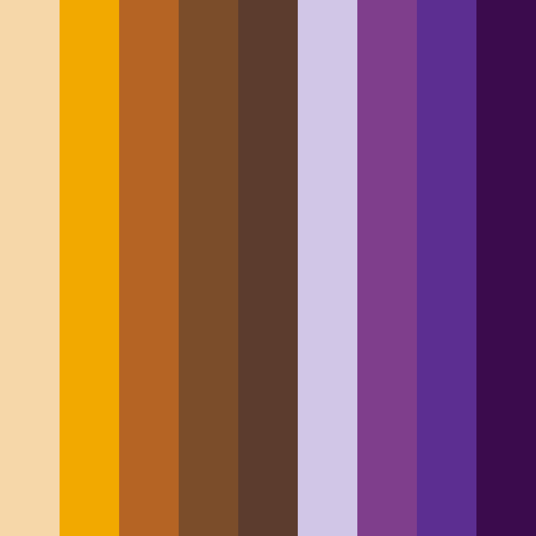 Download autumnal harmony color palette PNG image (square)