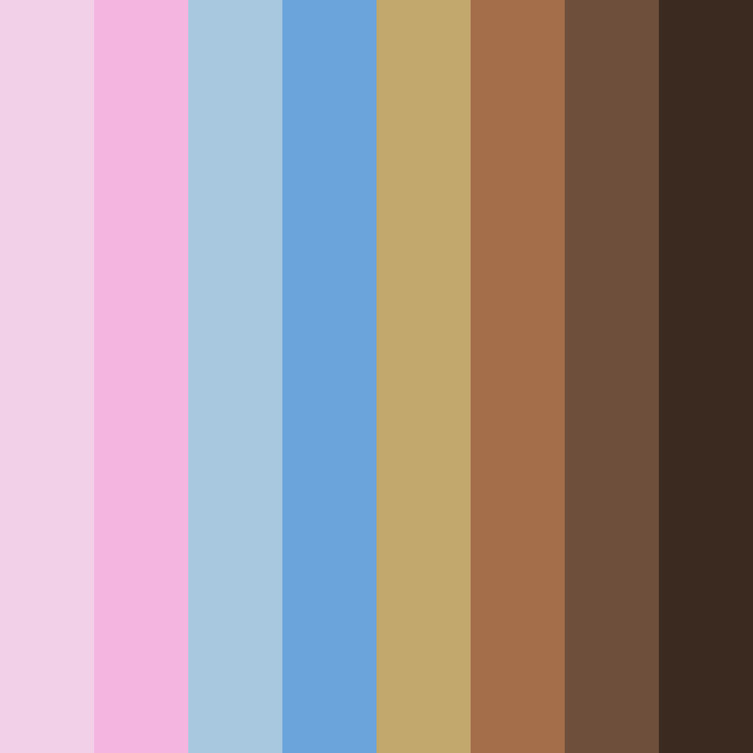 Download dreamy desert dusk color palette PNG image (square)