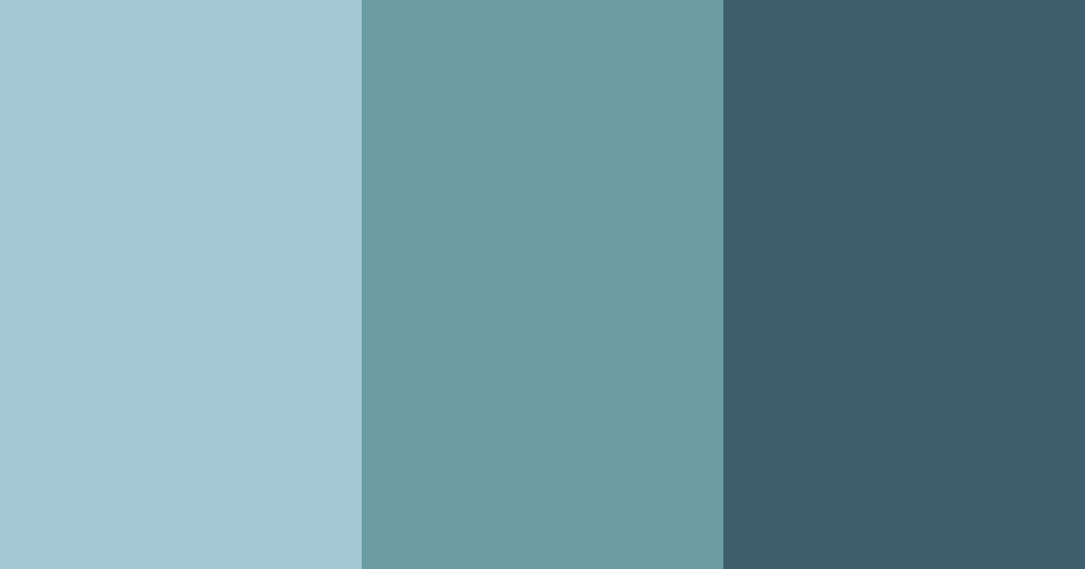 Download teal serenity color palette PNG image (landscape)