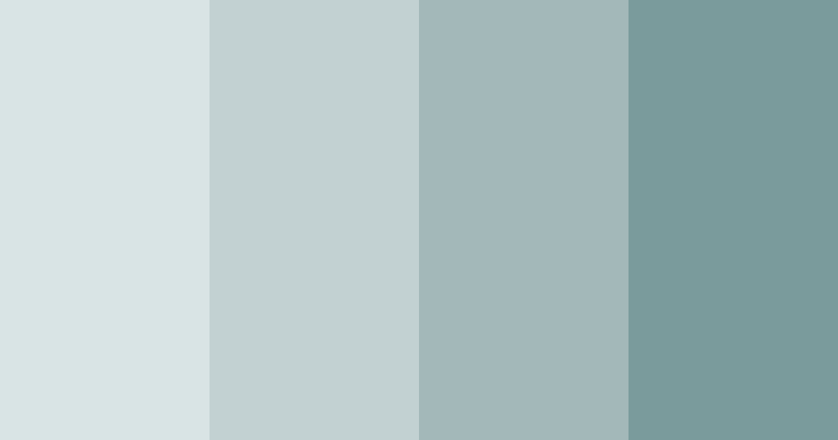 Download serene aqua mist color palette PNG image (landscape)