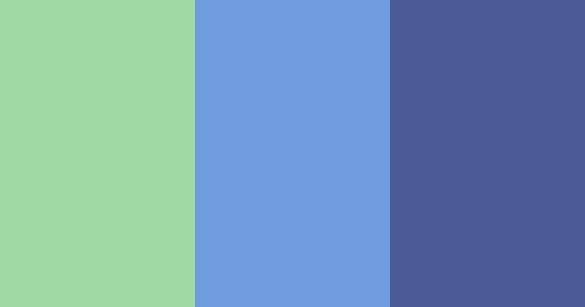 Download shades of green and blue color palette PNG image (landscape)