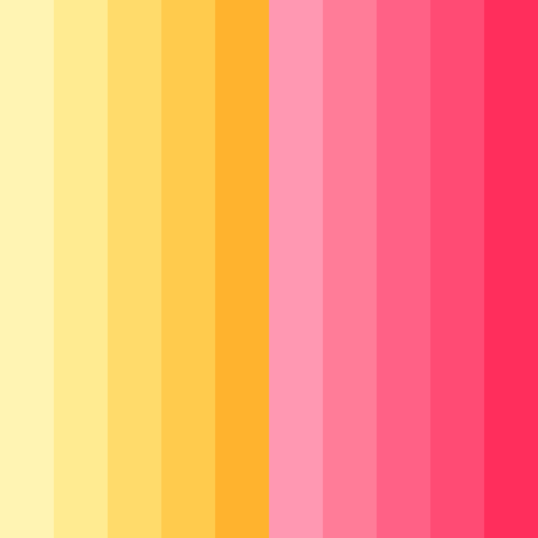Download sunset blossom color palette PNG image (square)