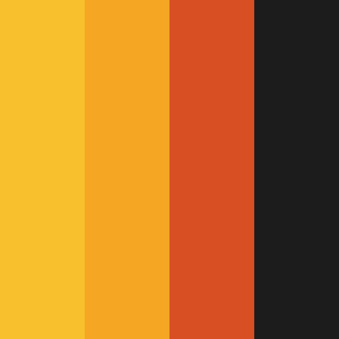 Download red gold and black color palette PNG image (square)
