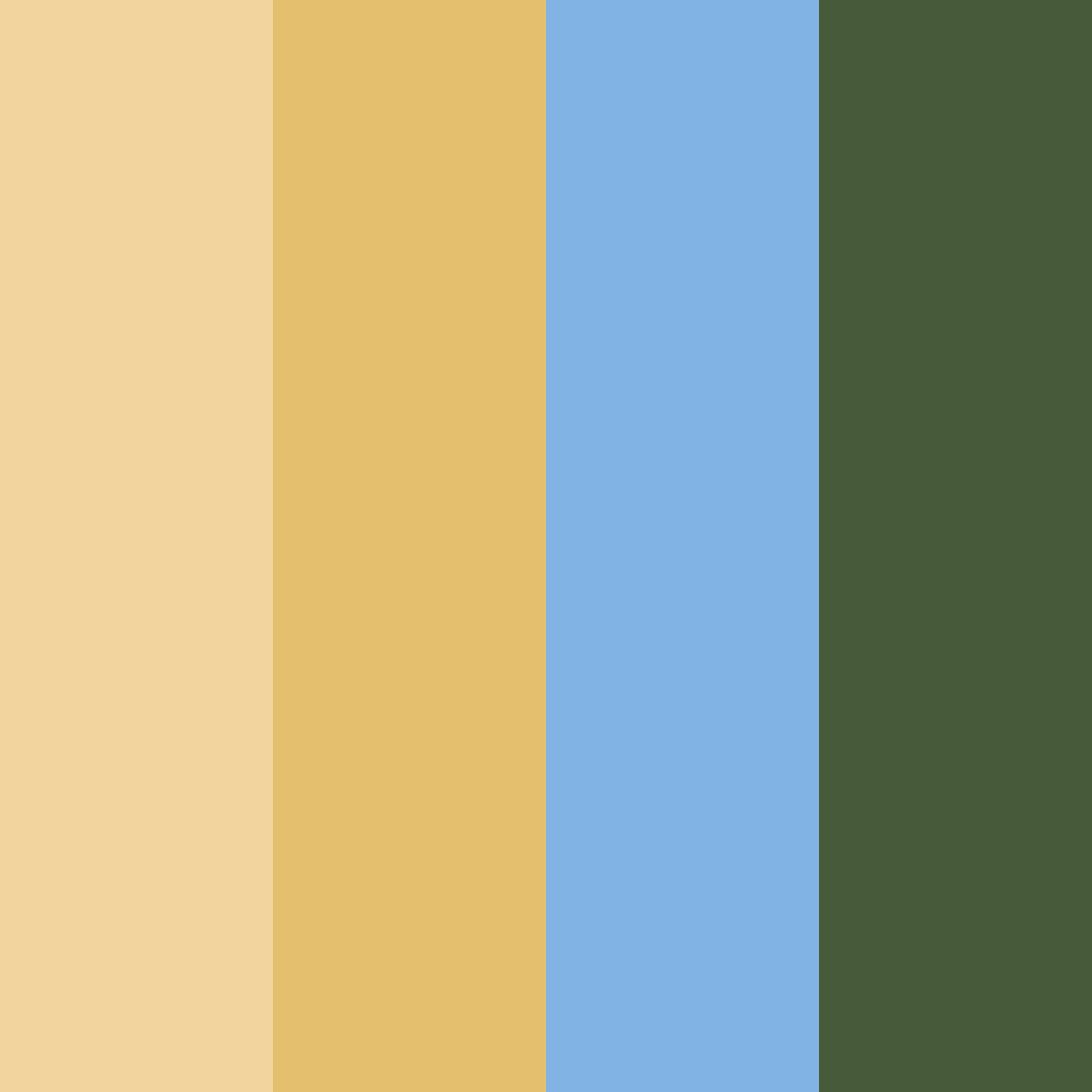 Download shades of blue and brown color palette PNG image (square)
