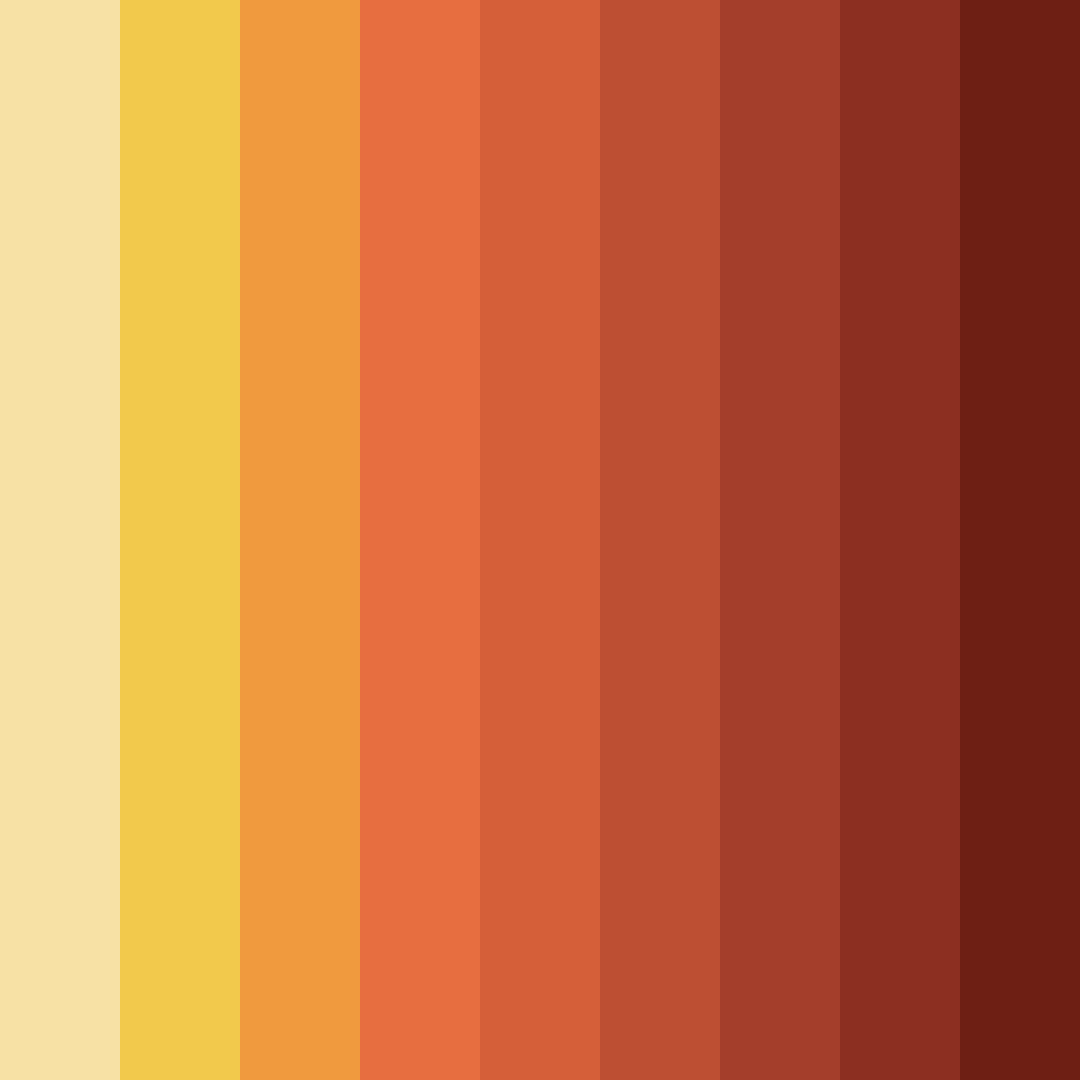 Download autumn ember glow color palette PNG image (square)