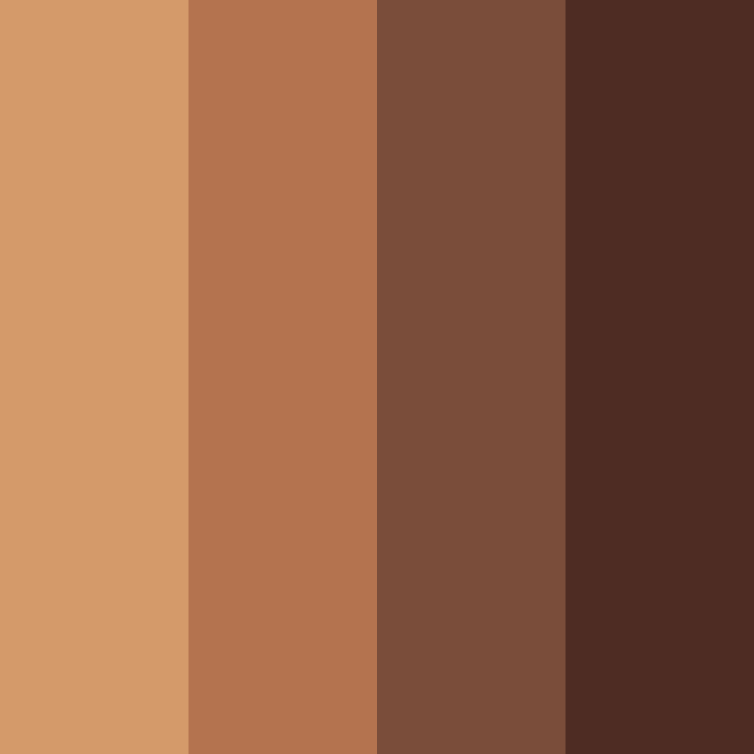 Download rusty brown shades color palette PNG image (square)