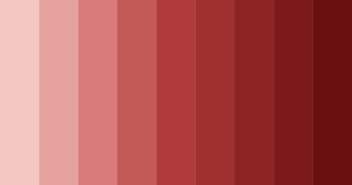 Download rusty red shades color palette PNG image (landscape)
