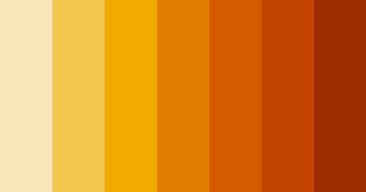 Download golden ember sunset color palette PNG image (landscape)