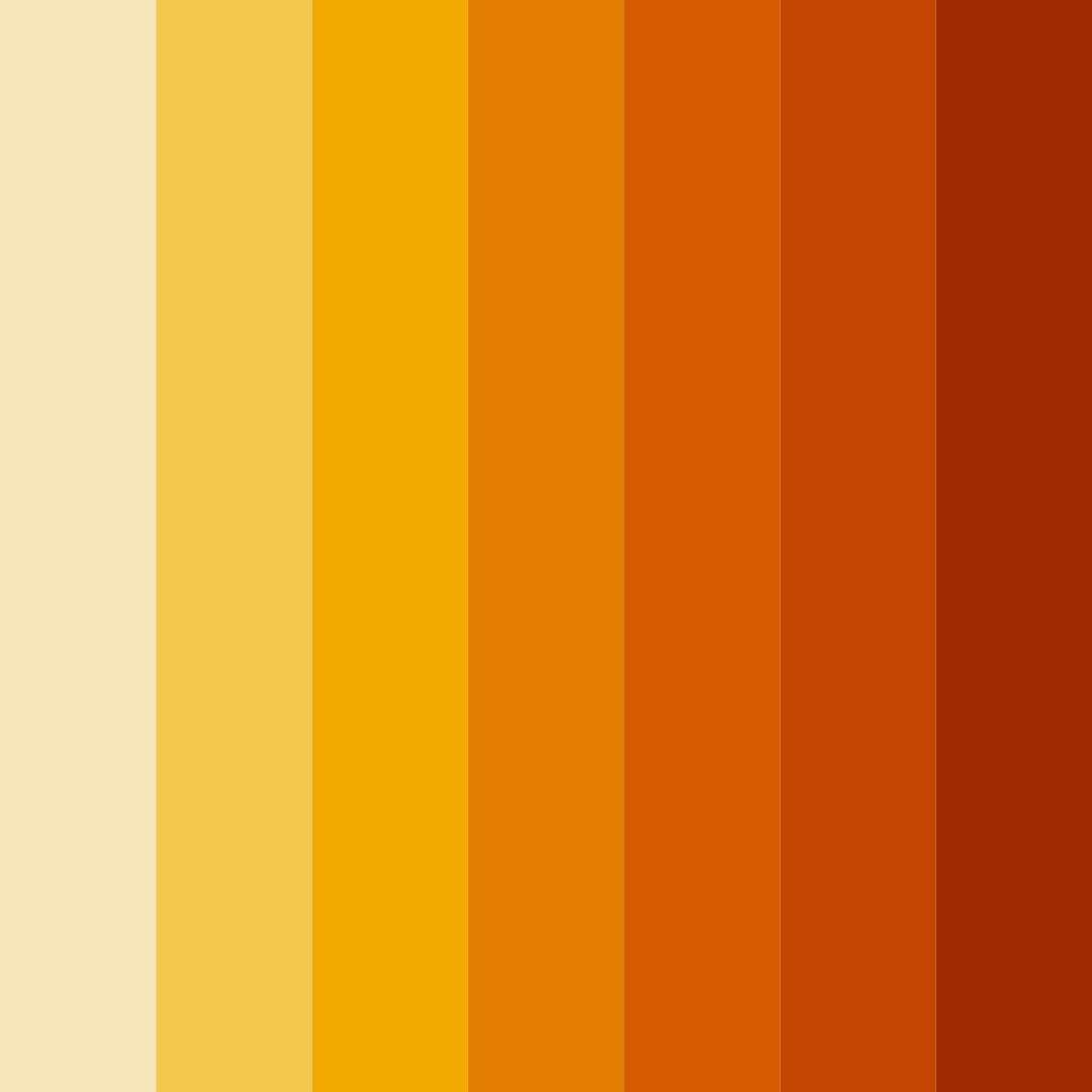 Download golden ember sunset color palette PNG image (square)