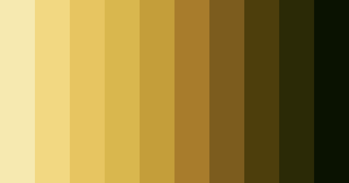 Download earthy yellow color palette PNG image (landscape)