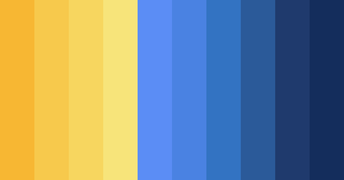 Download orange blue hues color palette PNG image (landscape)