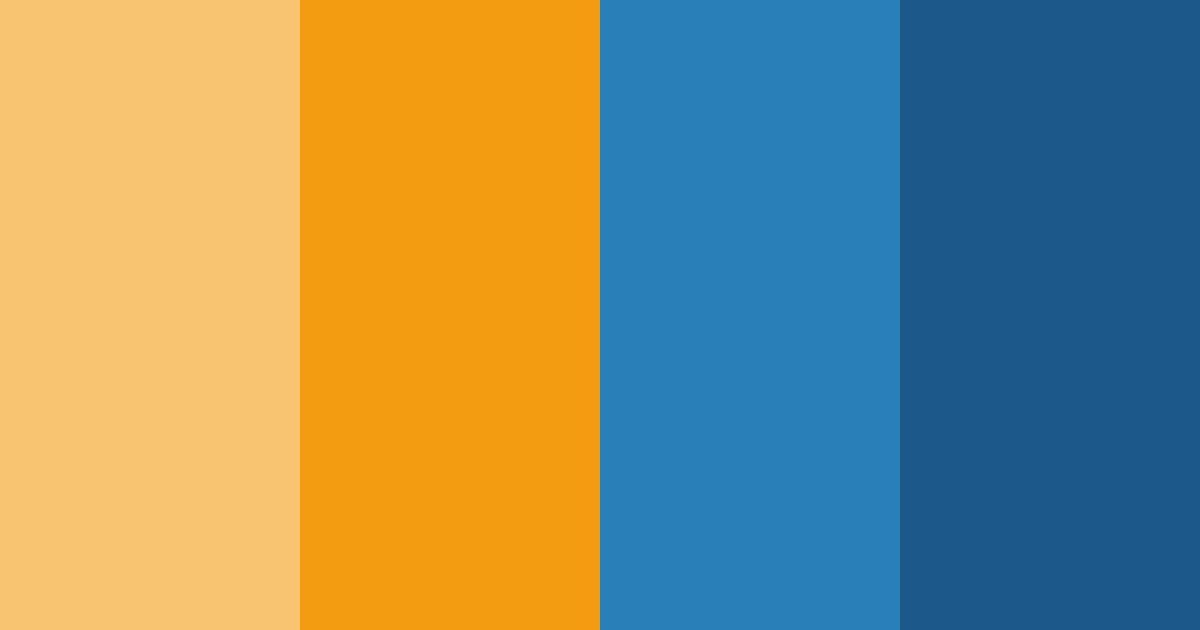 Download orange blue blend color palette PNG image (landscape)