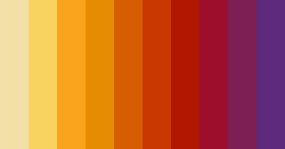Download sunset orange color palette PNG image (landscape)