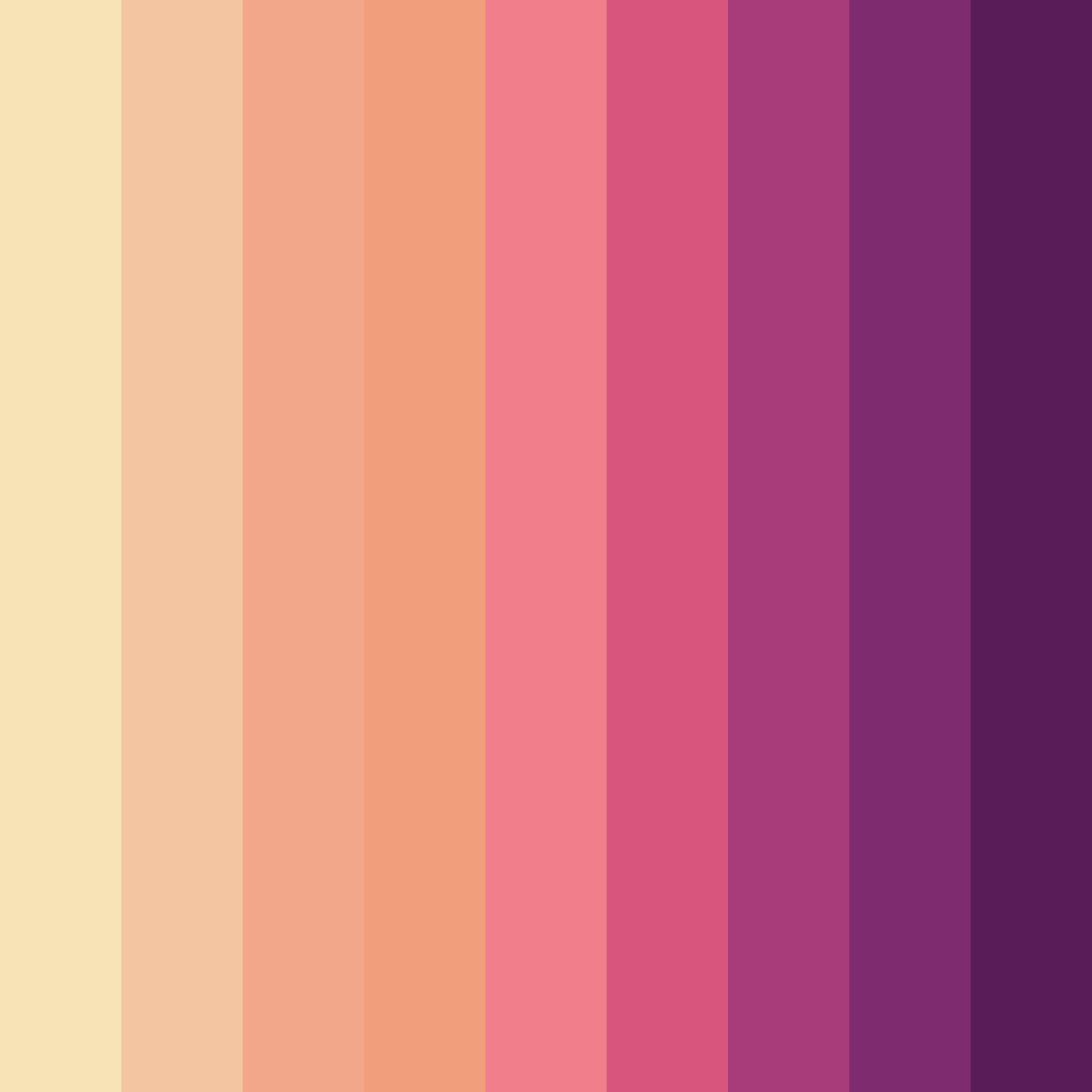 Download blushing twilight color palette PNG image (square)