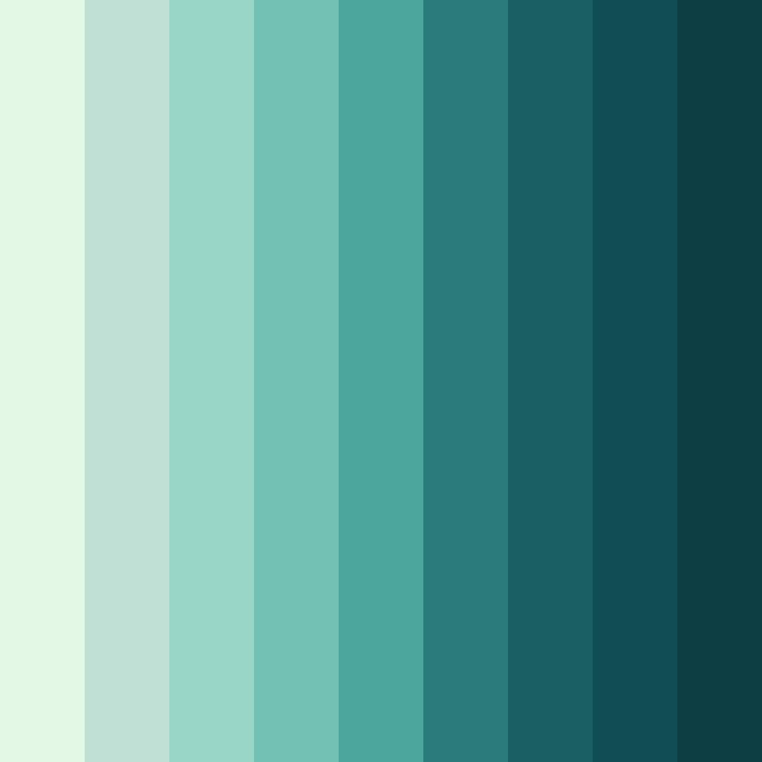 Download verdant oasis color palette PNG image (square)