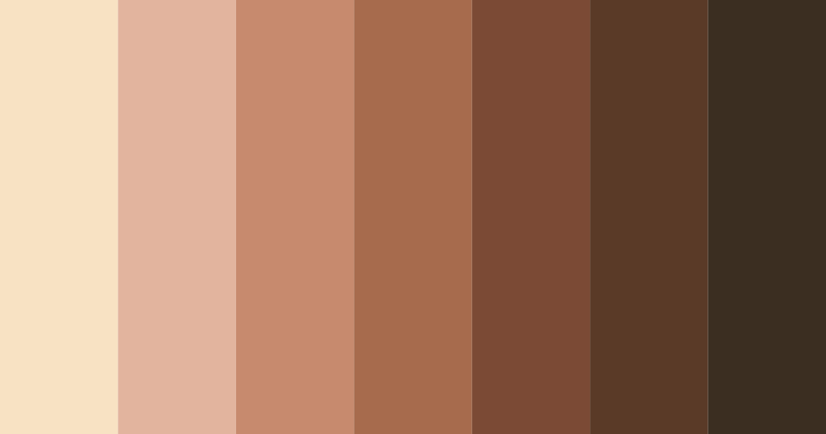 Download brown cookie color palette PNG image (landscape)