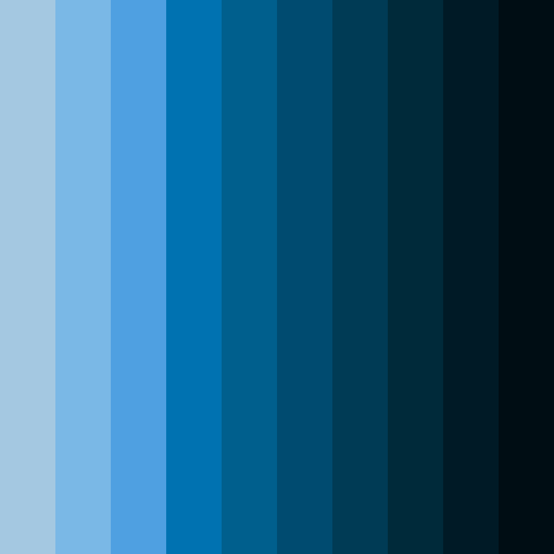 Download midnight tide color palette PNG image (square)