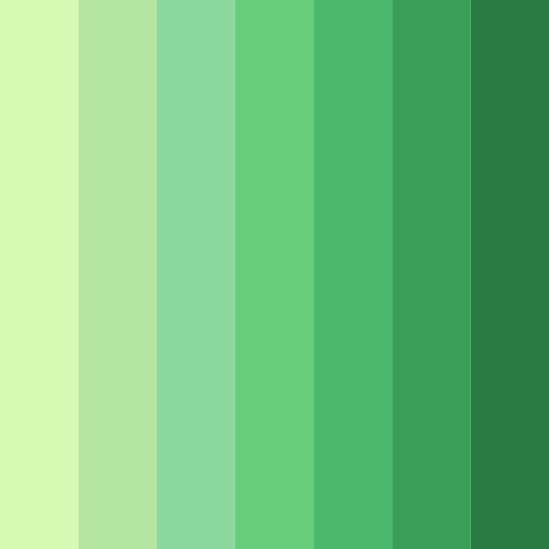 Download lime lush garden color palette PNG image (square)