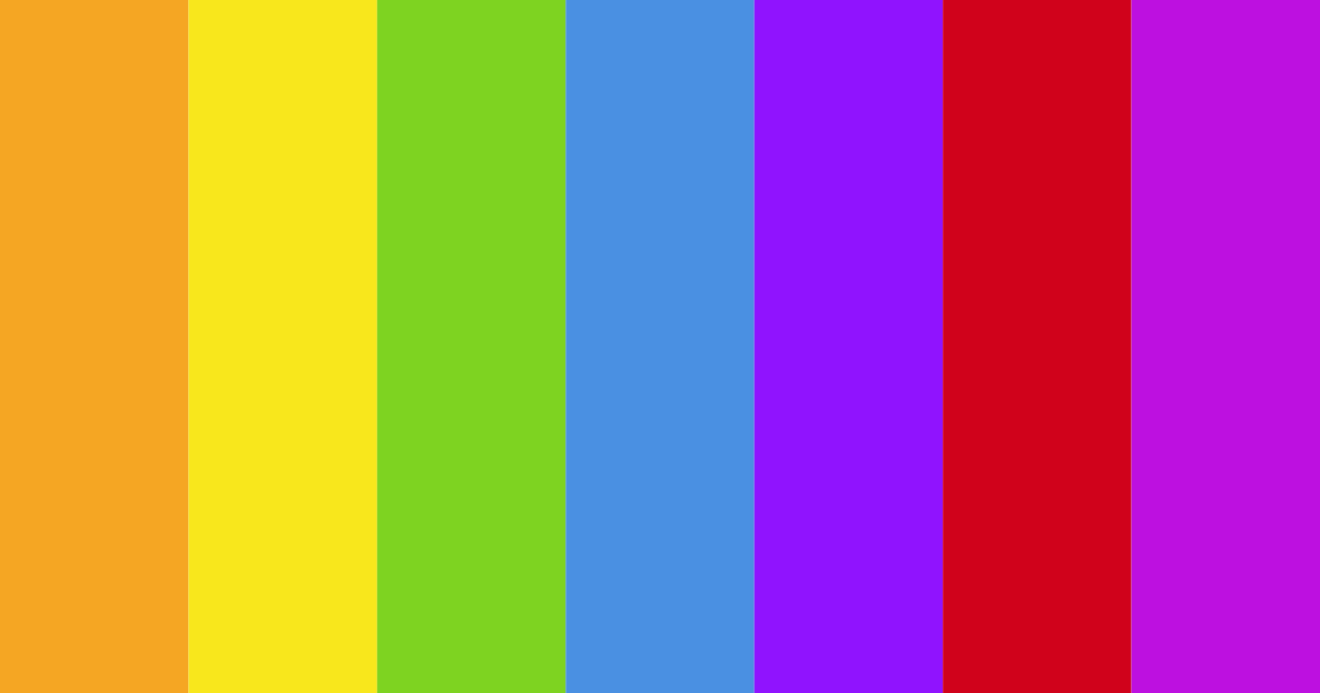 Download bright yellow color palette PNG image (landscape)