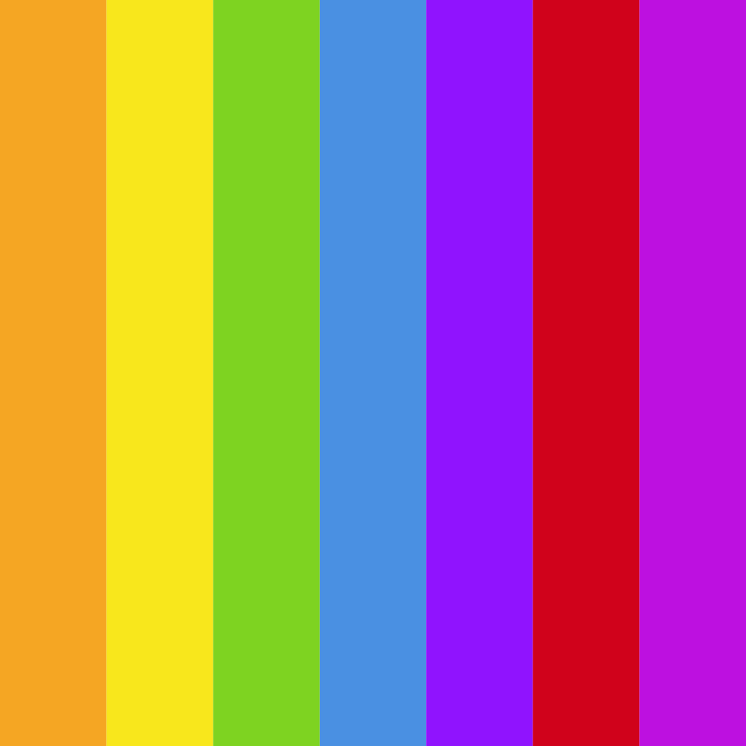 Download bright yellow color palette PNG image (square)