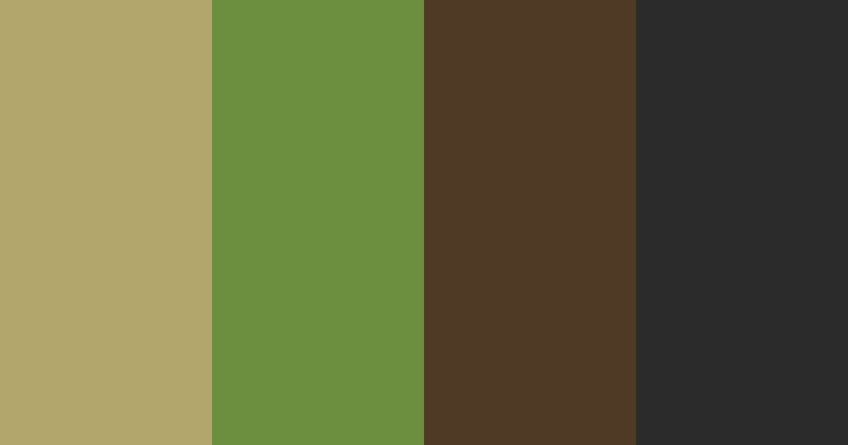 Download woodland majesty color palette PNG image (landscape)