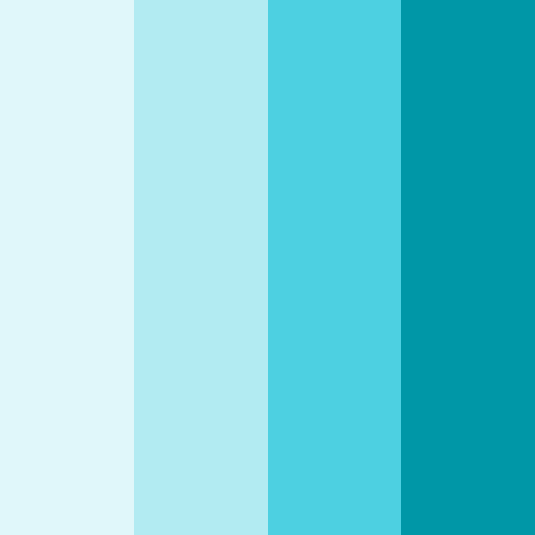Download turquoise guadeloupe color palette PNG image (square)