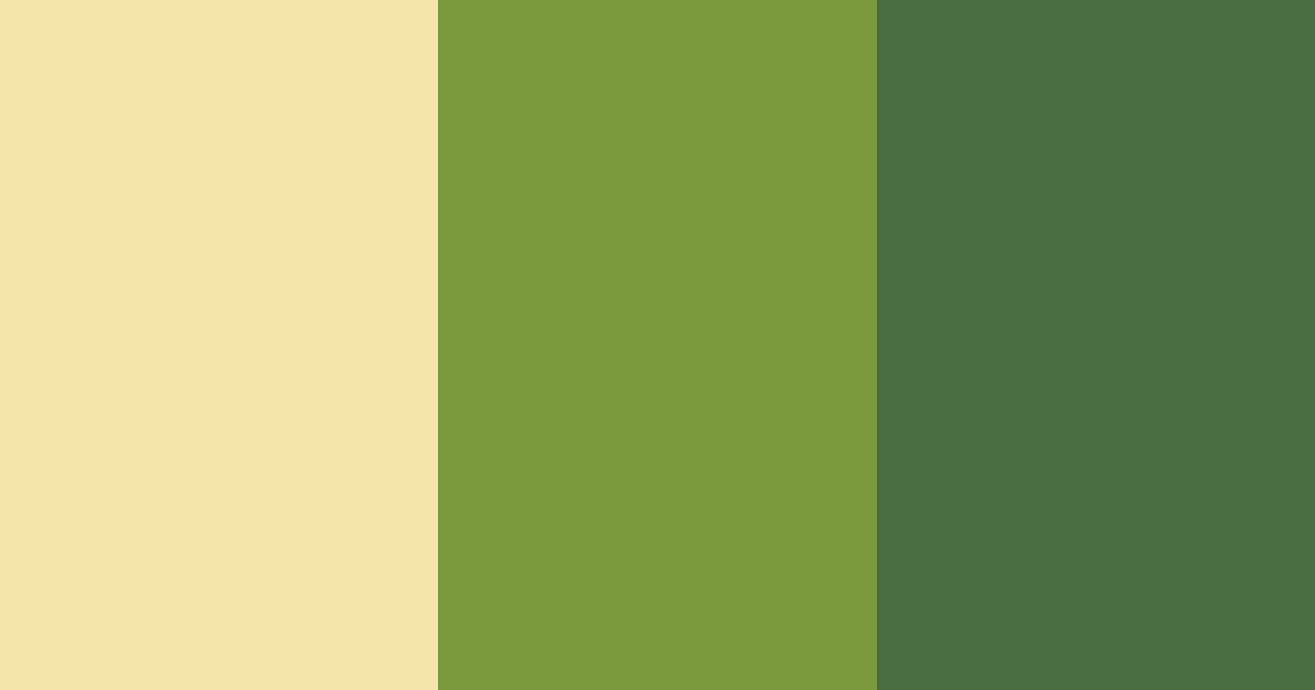 Download creamy green color palette PNG image (landscape)