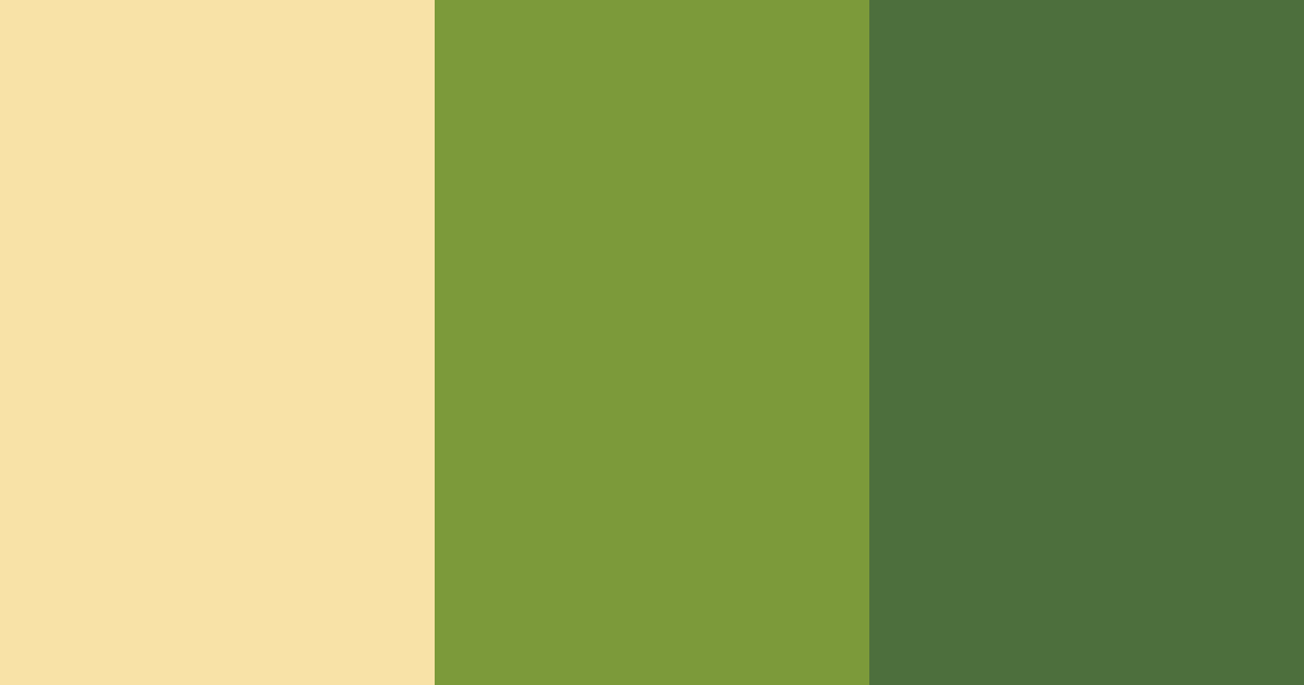 Download creamy green color palette PNG image (landscape)