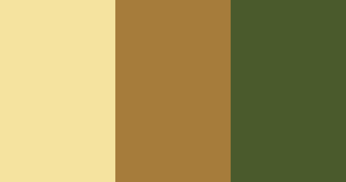 Honeyed Grove Color Palette - ColorDrop