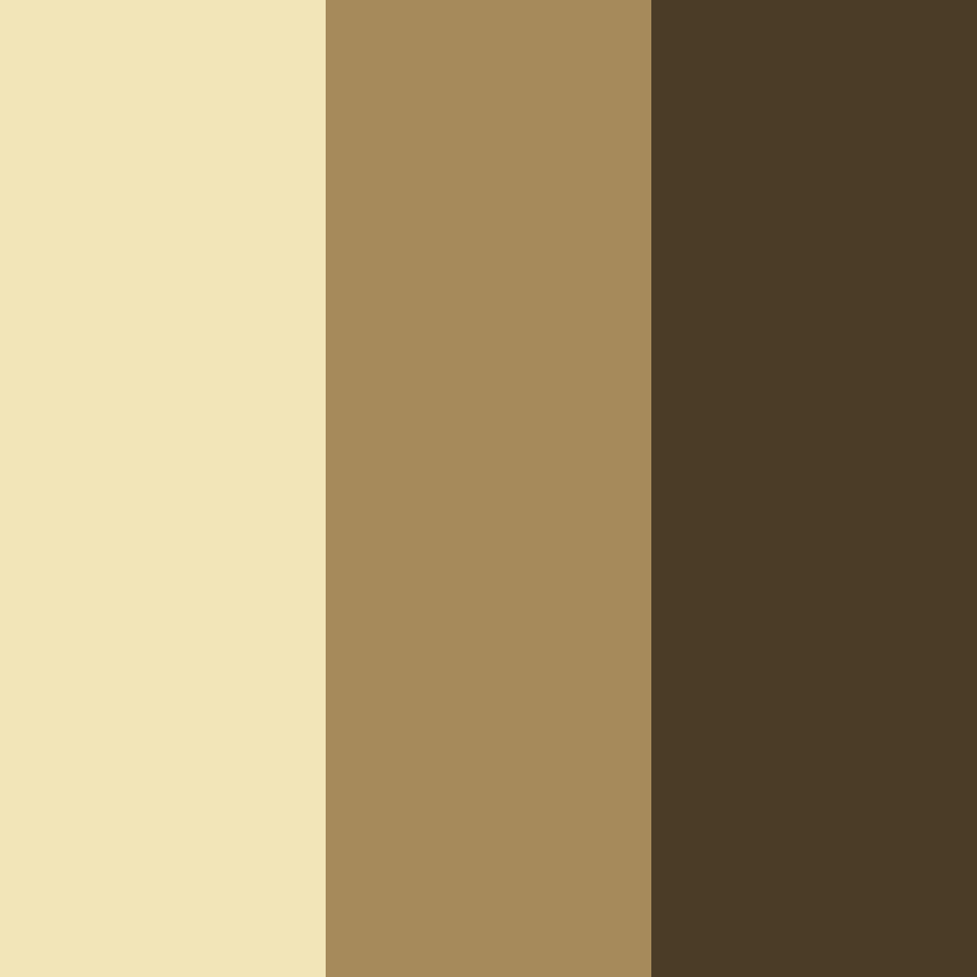 Download creamy honey color palette PNG image (square)