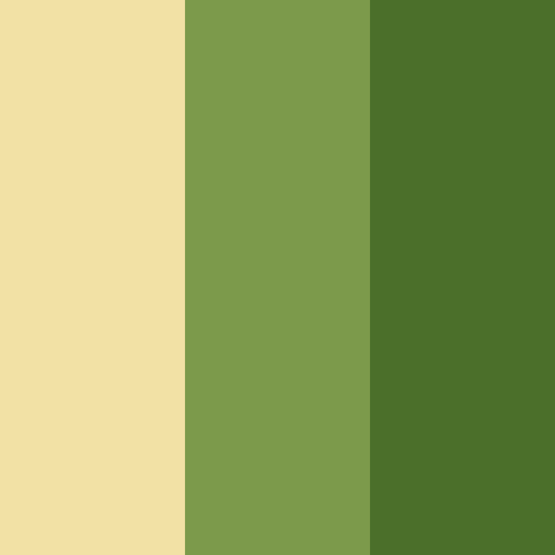 Download creamy green color palette PNG image (square)