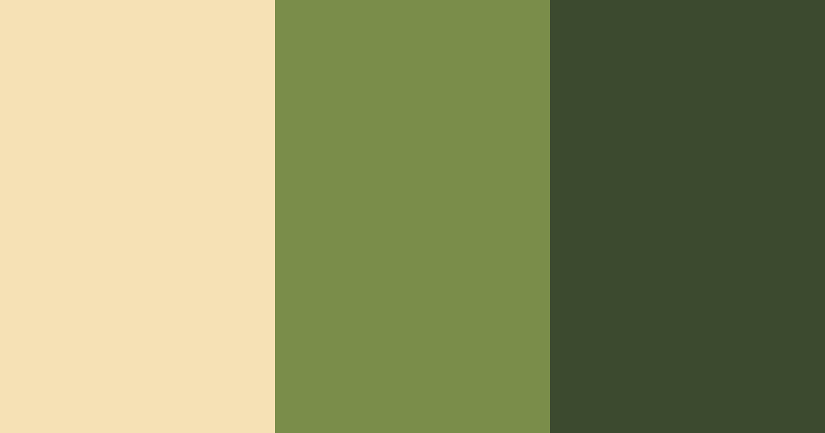 Download honeyed forest cream color palette PNG image (landscape)