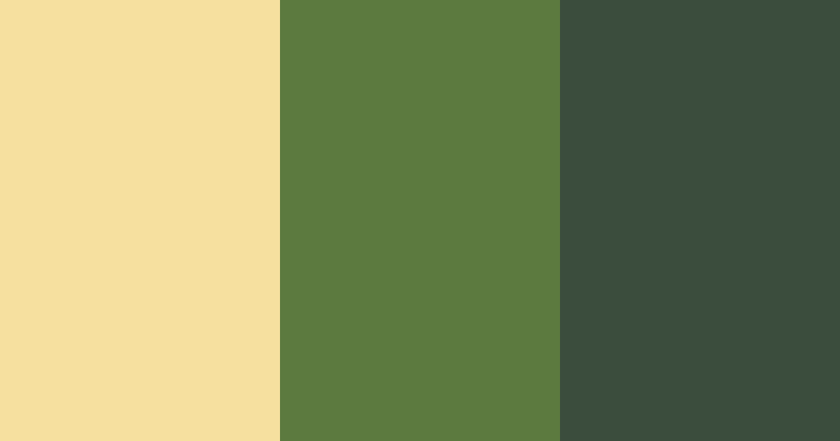 Download golden green color palette PNG image (landscape)