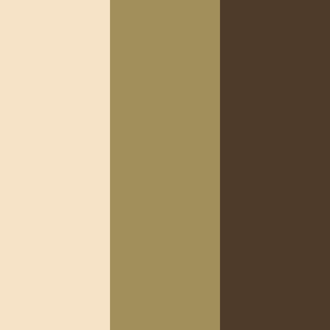 Download creamy brown color palette PNG image (square)