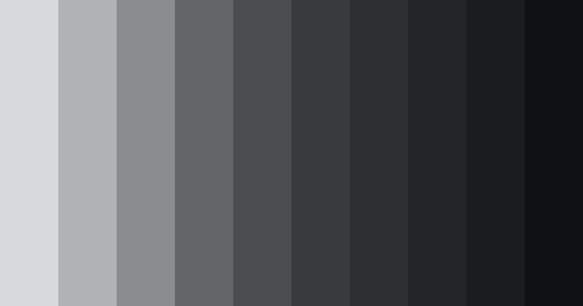 Download dark charcoal color palette PNG image (landscape)