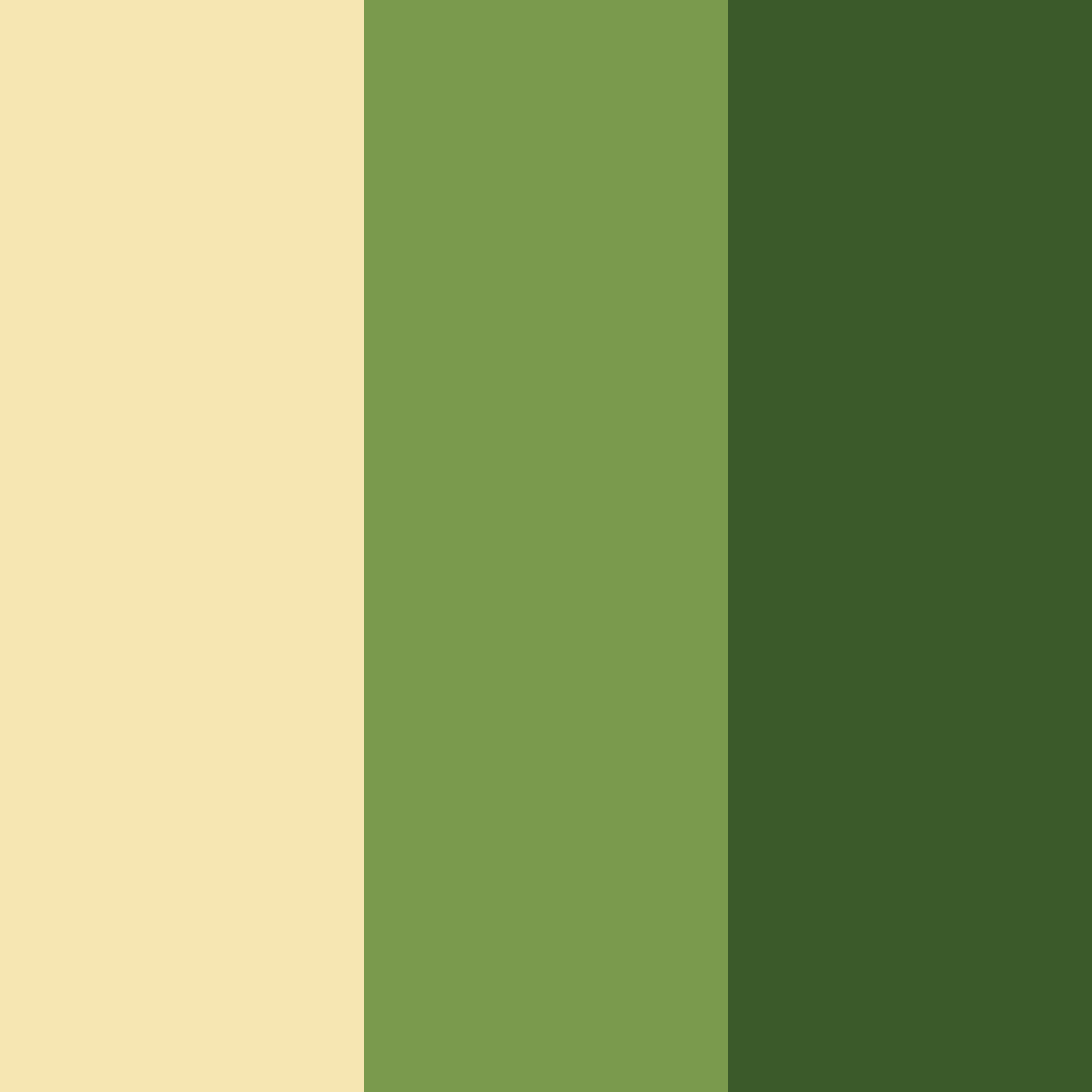 Download creamy green color palette PNG image (square)
