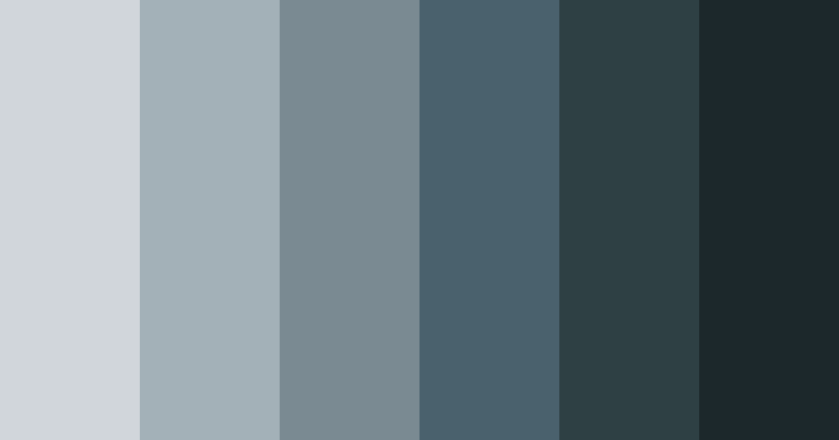 Download shades of charcoal color palette PNG image (landscape)