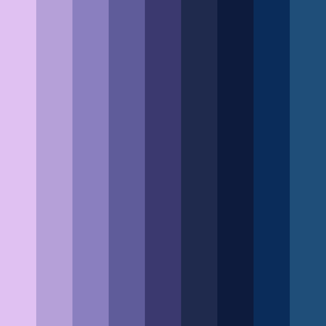 Download cosmic reverie color palette PNG image (square)