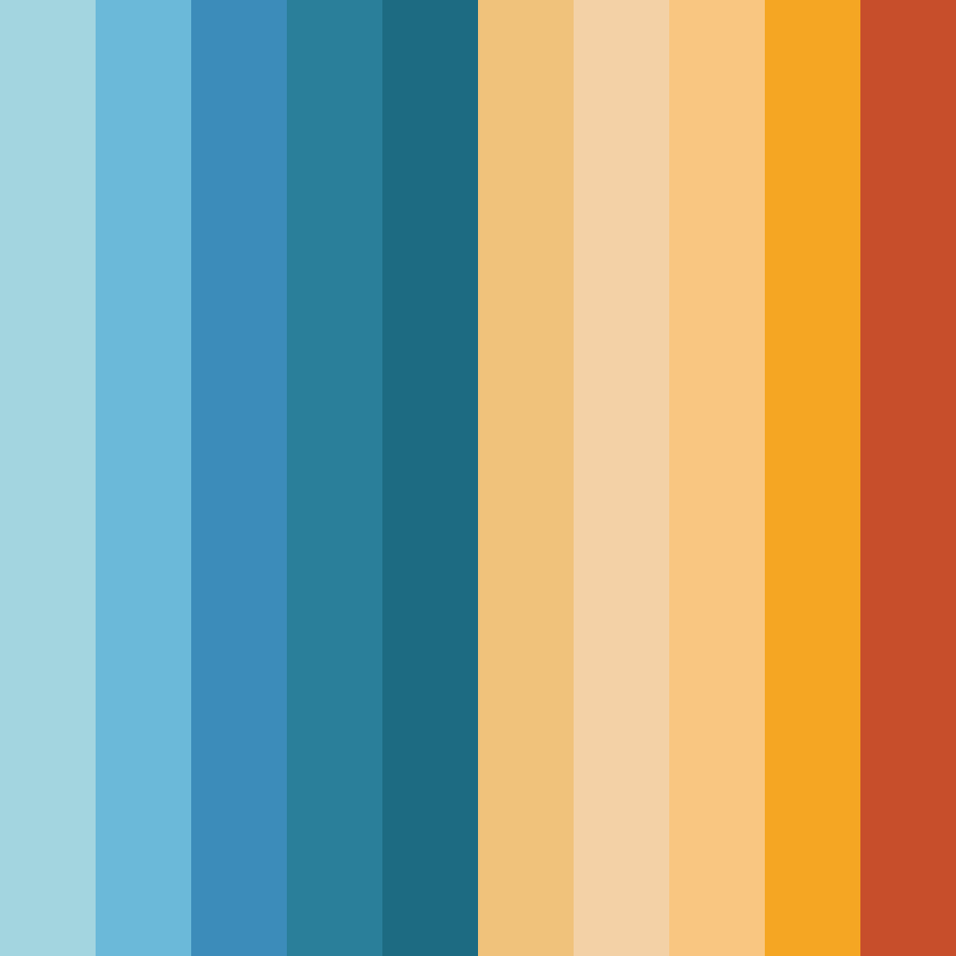 Download blue weather color palette PNG image (square)