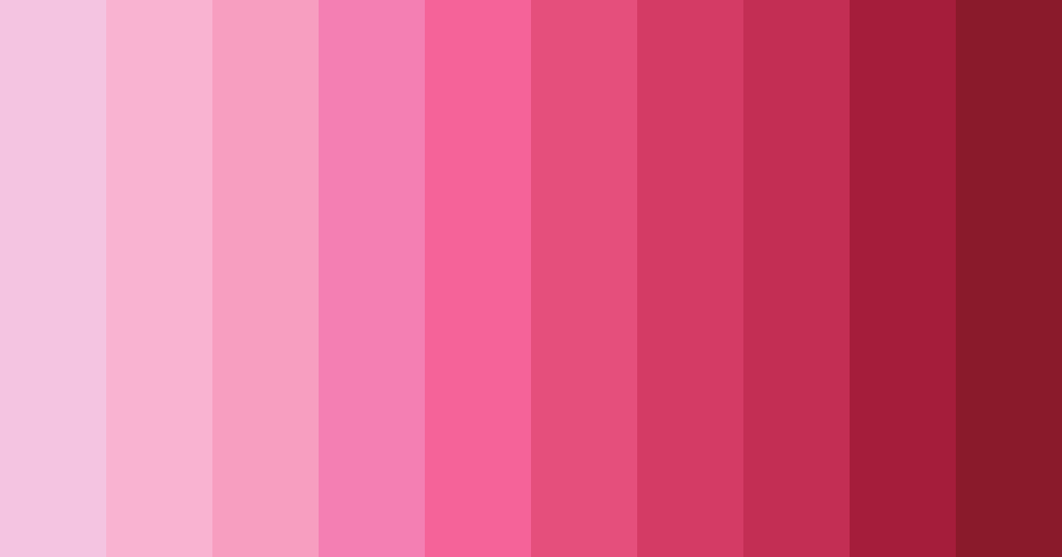 Download pink lovely color palette PNG image (landscape)