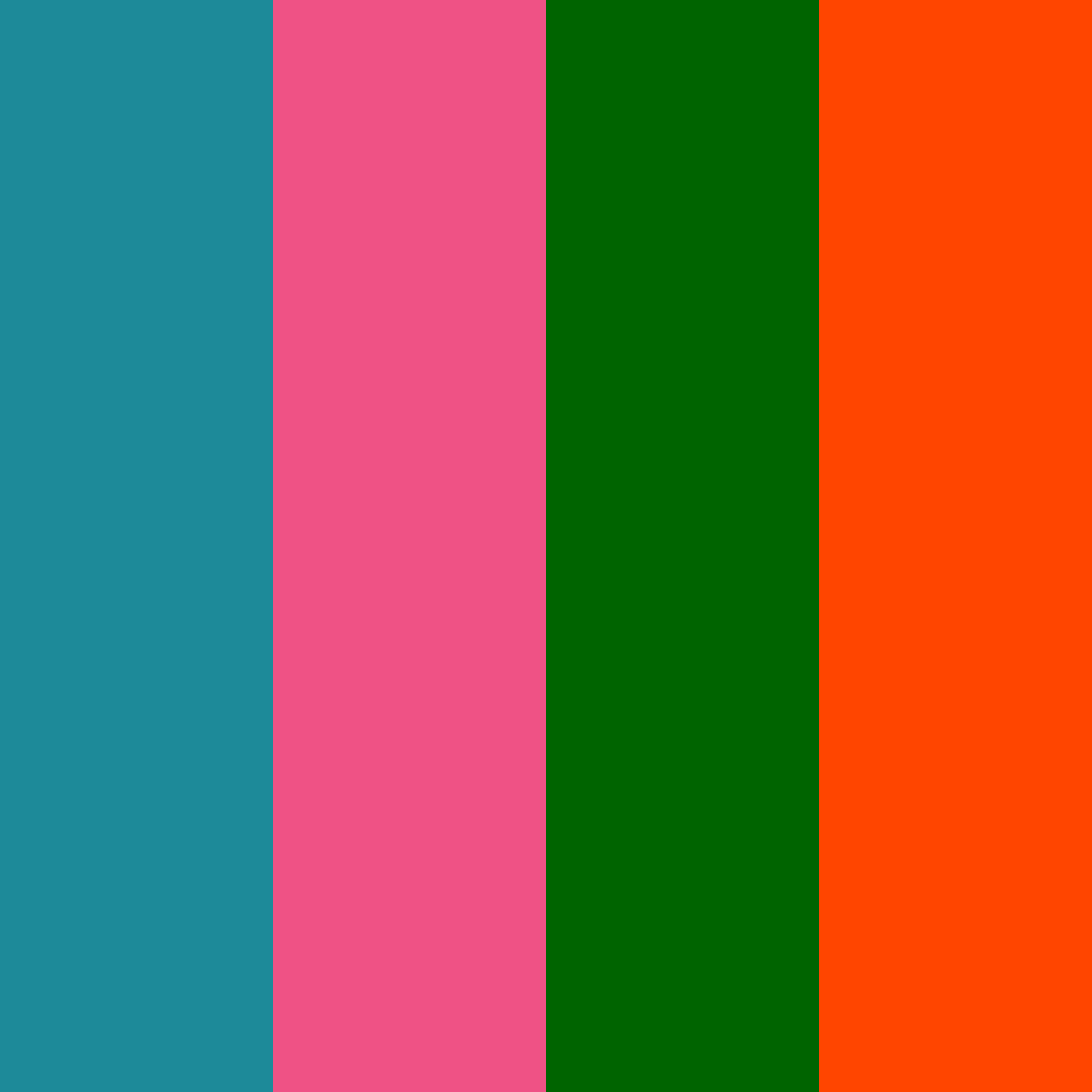 Download tropical sunset color palette PNG image (square)